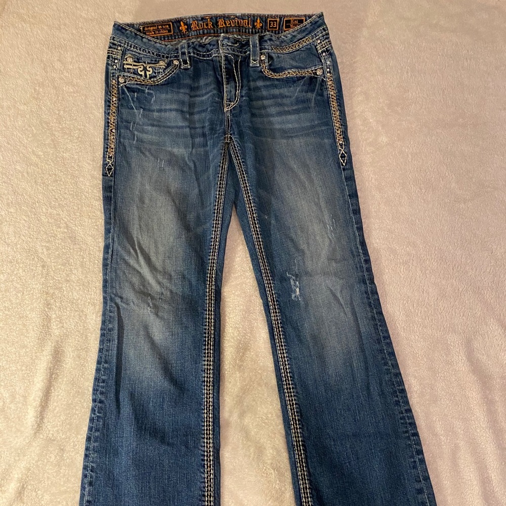 Rock revival boot cut jeans. Kai